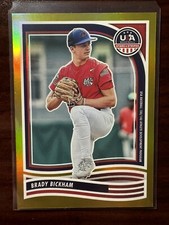 2024 Panini USA Stars & Stripes Gold #144 Brady Bickham #/10
