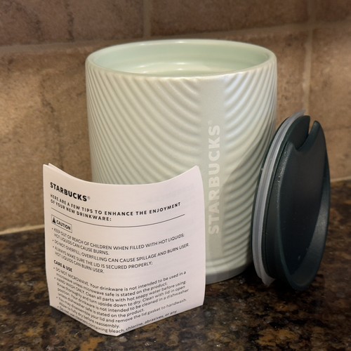 STARBUCKS “Mint Green Pearlescent”8oz Wavy Double Wall Tumbler NWT - Picture 6 of 8