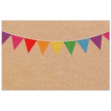 50x Kraft Paper Craft Cards Cardstock 10x6.5CM Wedding Name Message Place Card