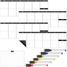 - 4" X 12" Dry Erase Magnetic Weekly Planner for Fridge, 11 Pcs, 4X Weekly Chore
