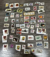 Vintage Mixed Lot of U.S. Postage Stamps – Used / Off Paper – Collectible