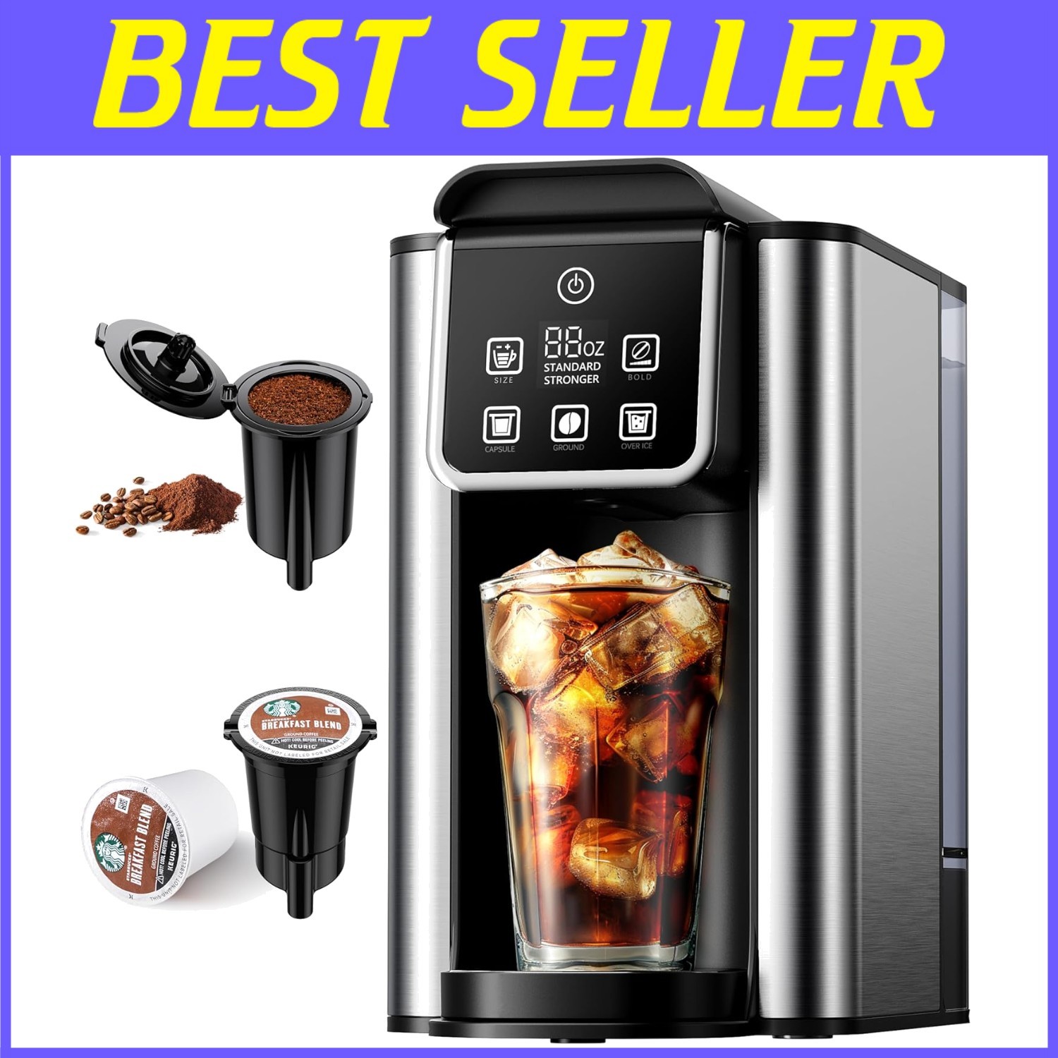 With Fast Brew & Large Reservoir (black)