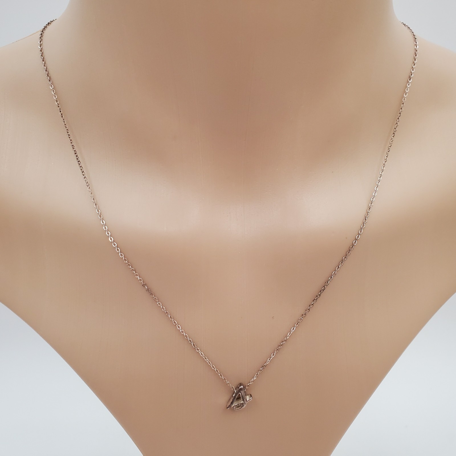 VTG 925 LA Cursive Lowercase S Initial Necklace 1… - image 14