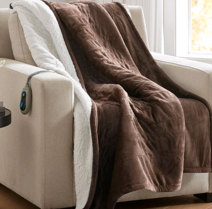 Beautyrest Heated Throw Blanket, Electric Throw, Soft, Warm,