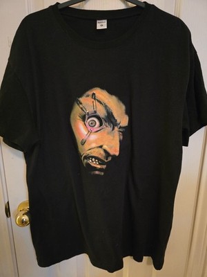 Digital Dudz Morph Costume Co XL Interactive Eyeball Safety Pin Shirt Black