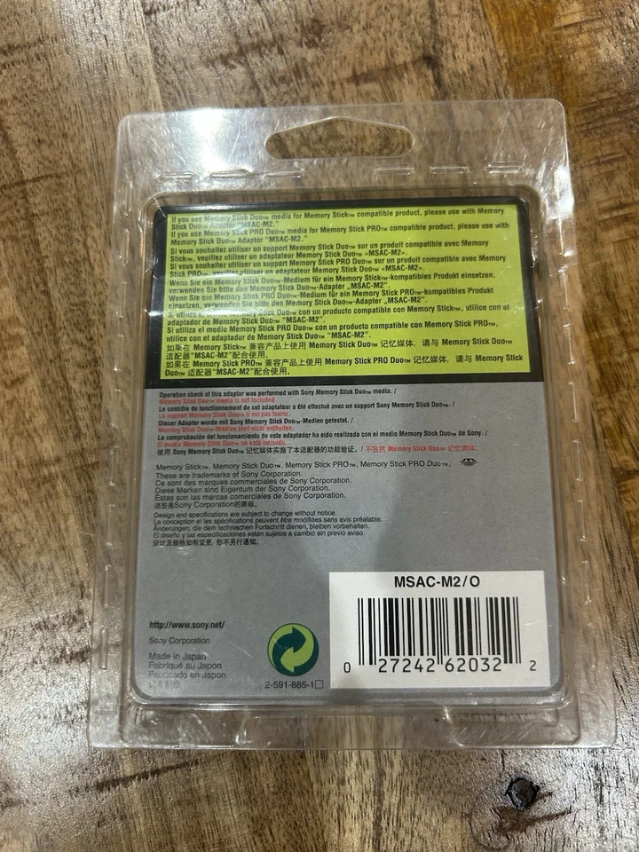 Sony Memory Stick Duo Adaptor (MSAC-M2) for Memory Card SD Card - Image 2 of 2