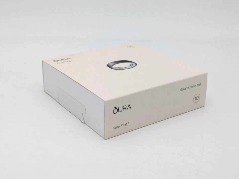 Oura Ring 4 Stealth Size 10 Smart Ring Sleep Tracking Wearable - Fitness Tracker - Image 2 of 4