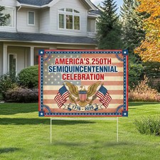 America 250th Anniversary Yard Sign Outdoor