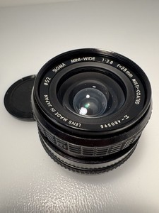 PENTAX PK fit SIGMA MINI-WIDE 28mm F2.8 WIDE ANGLE LENS WORKING BUT HAZY  (595)