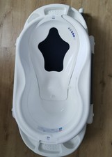 rotho Baby Badewanne weiß mit Gestell & newborn Einlage bis 12Kg👶🏼sehr stabil!