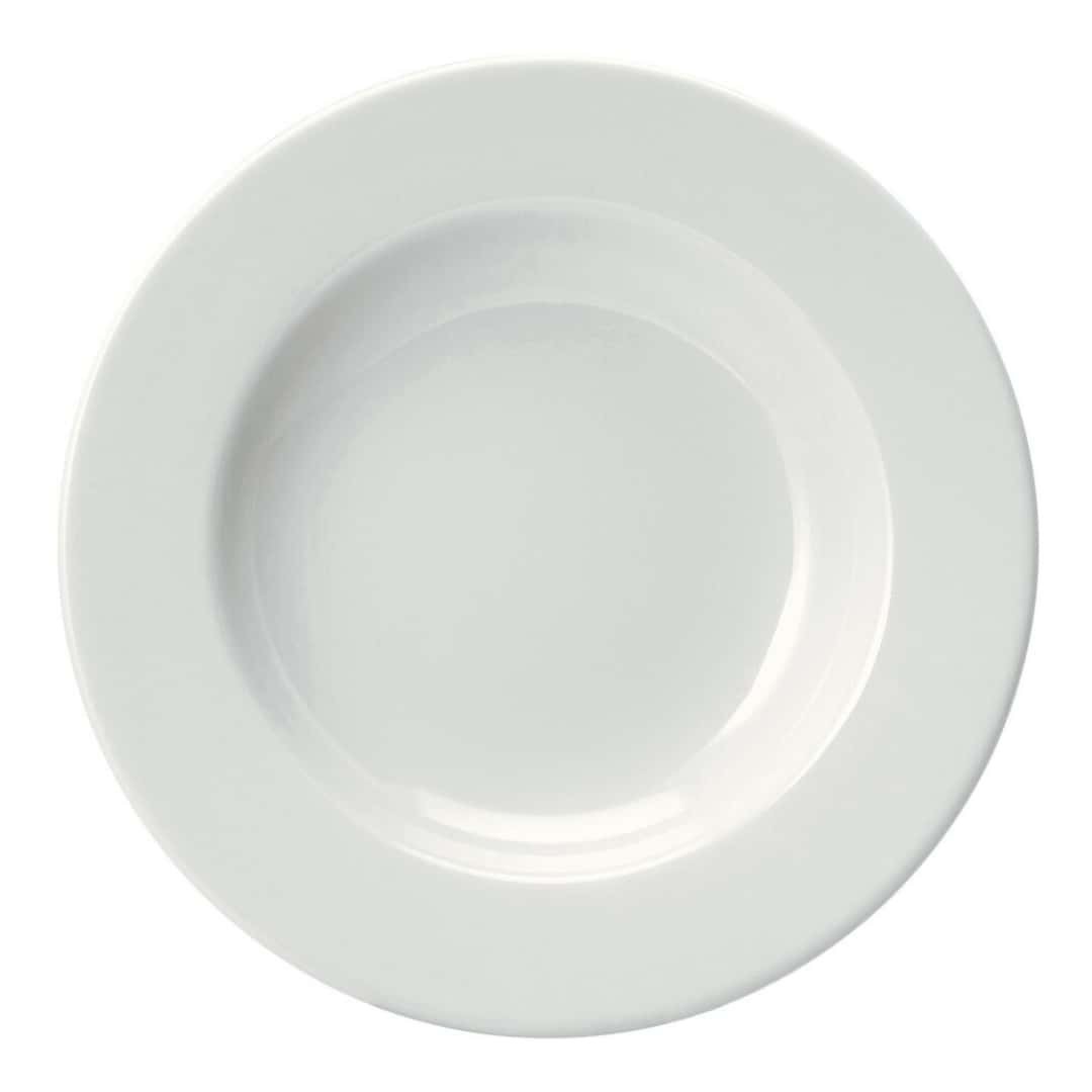 Soup Plate Ischia White Porcelain Ø 23 Cm Saturnia | Restaurant Plates