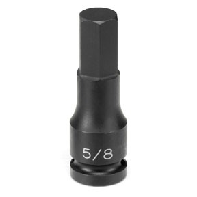 1/2'' Drive x 10mm Hex Driver 2910M GREY PNEUMATIC Metal 729440470005 Sockets,