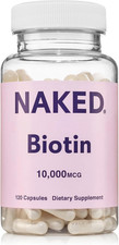 Biotin 10,000Mcg - Max Strength Vitamin B7 Supplement for Healthy Hair, Skin  N