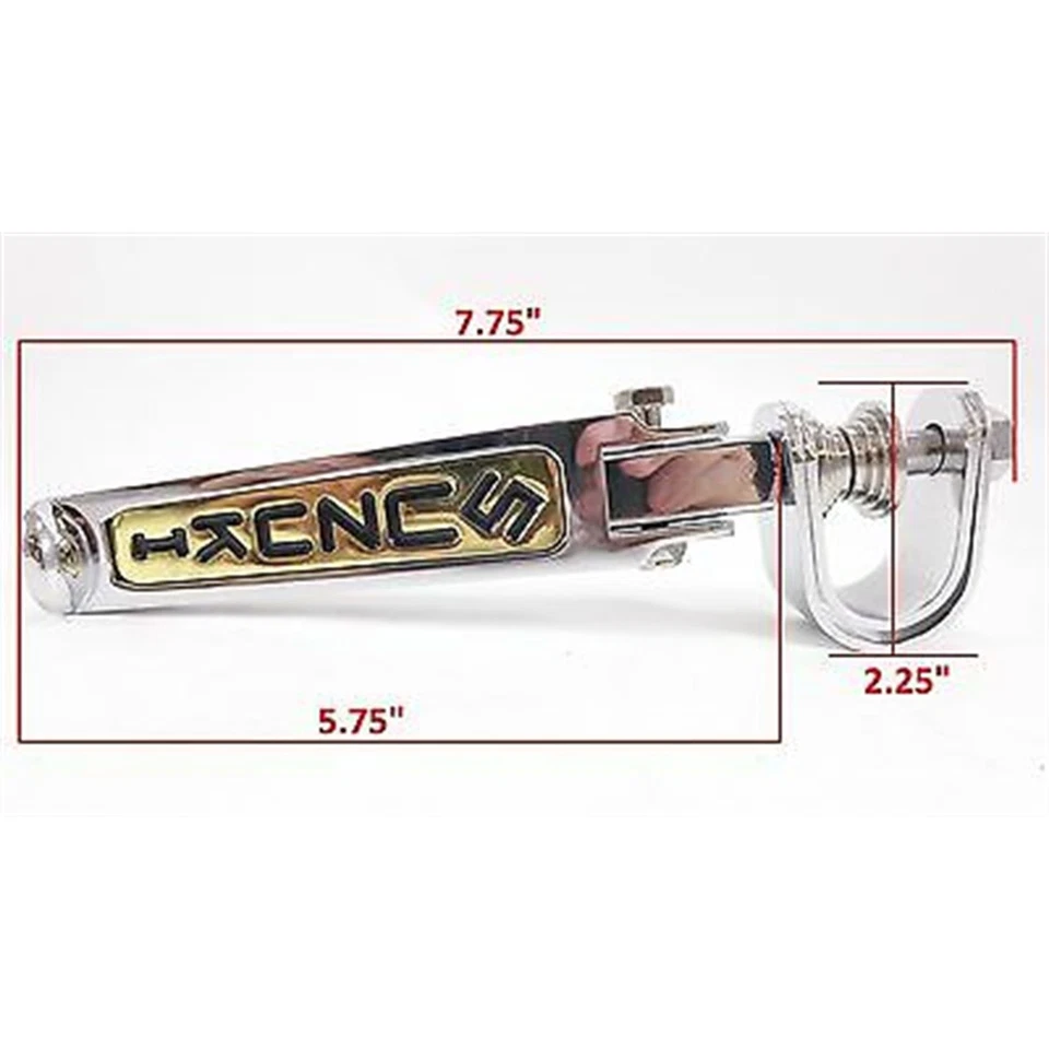 2 reposapiés plegable FastMoto - cromo/dorado para Suzuki, par 11-7323s Foto 2 de 4