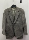 Vintage Men's Gray Herringbone Wool Blend Blazer Sports Coat Single Vent M — photo 1