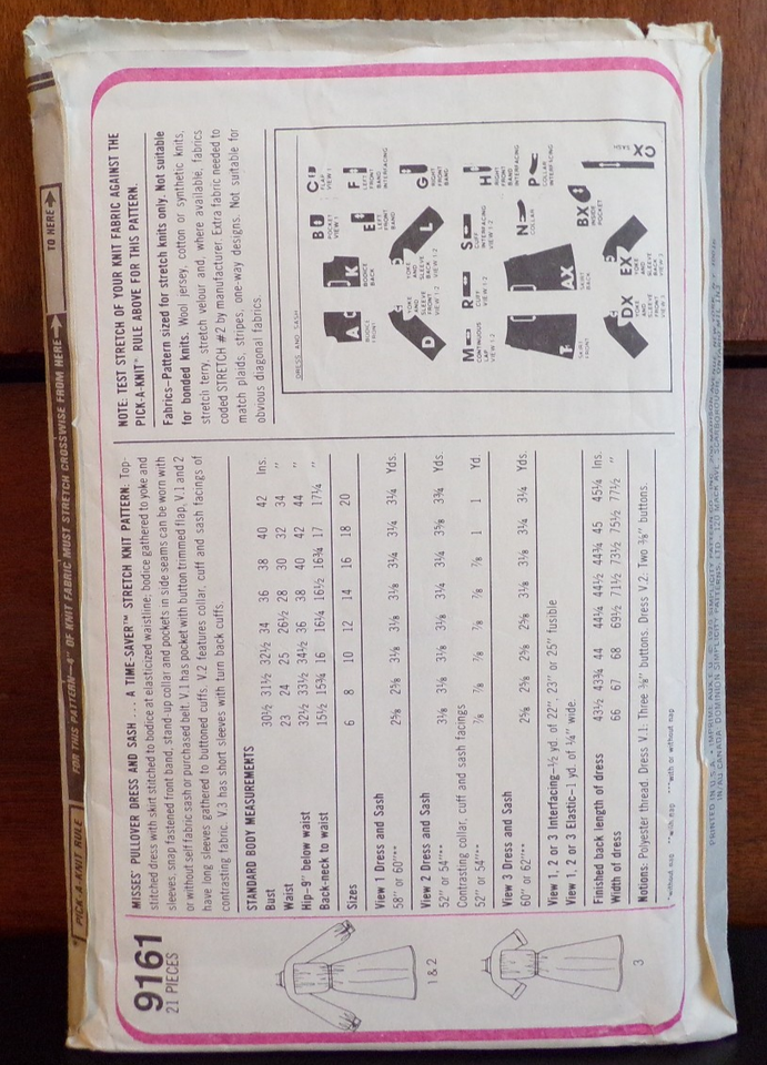 Simplicity Sewing Pattern 9161 Misses Dress Sash Pullover Sizes 12-16 ...
