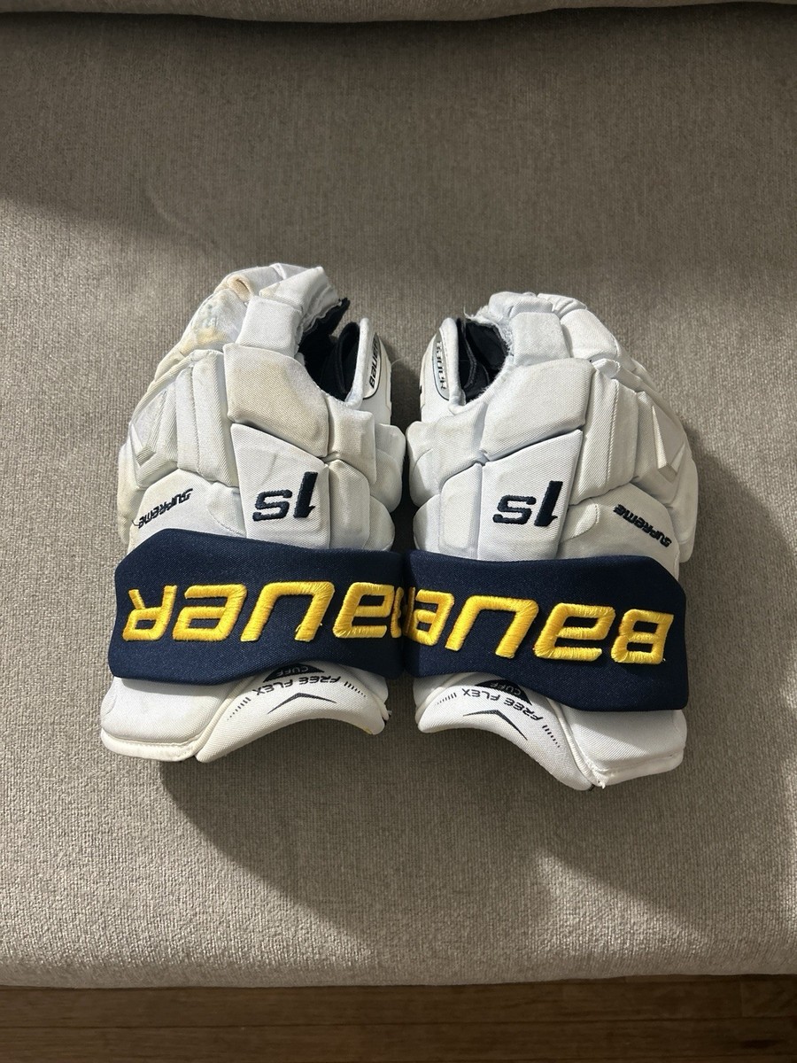 Bauer S1 Pro Stock Stadium Series Hockey Gloves Size 14”Michigan 