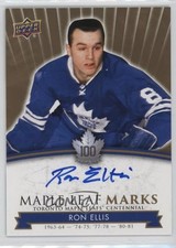 2017 Upper Deck Toronto Maple Leafs Centennial Leaf Marks Ron Ellis Auto 7ci