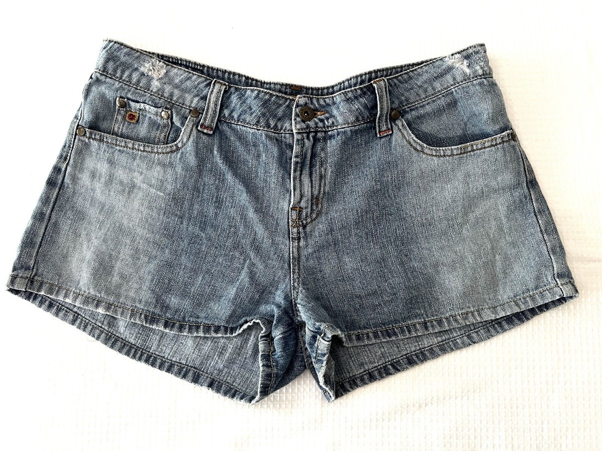 Paris Blues Vintage 90s y2k Jeans Shorts Size 15 Blue Denim Light Wash 2”  Inseam