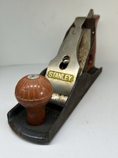 Vintage Old Stanley 10 X Hand Block Plane Plastic Grip Wood Work Tool Made USA