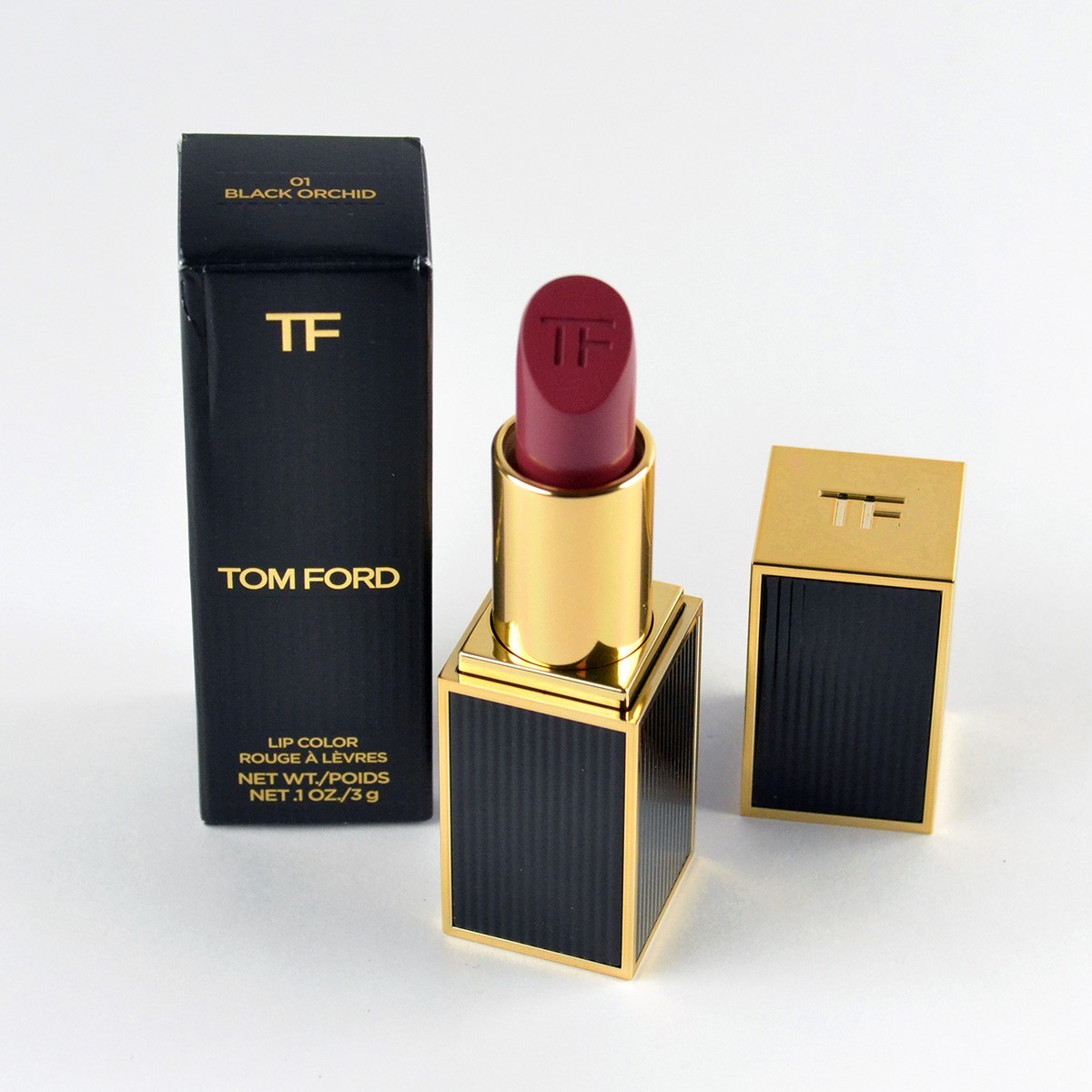 Tom Ford Lip Color Lipstick 01 BLACK ORCHID - Size 0.1 Oz. / 3 g
