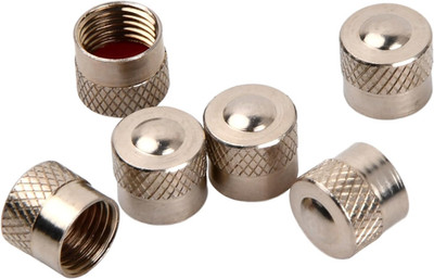 6 Stück Ventildeckel Autoventilkappen Reifen Ventilkappen Metall Autoventil Kapp