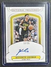 KEYONTE GEORGE 2024-25 PANINI NATIONAL TREASURES SIGNATURES AUTO BRONZE 13/25