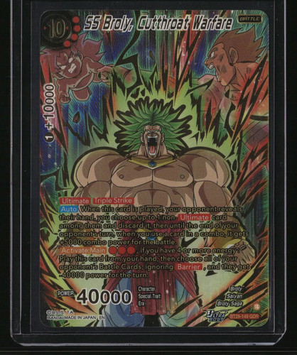 SS Broly, Cutthroat Warfare BT29-149 Dragon Ball Super Fearsome Rivals card