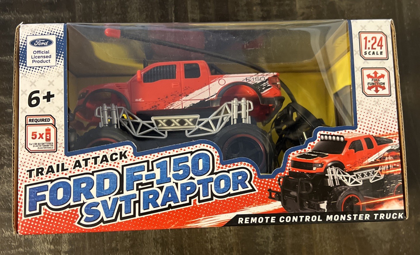 NEW - Ford F-150 SVT Raptor RC Radio Control Monster Truck - Red - Ships Fast!