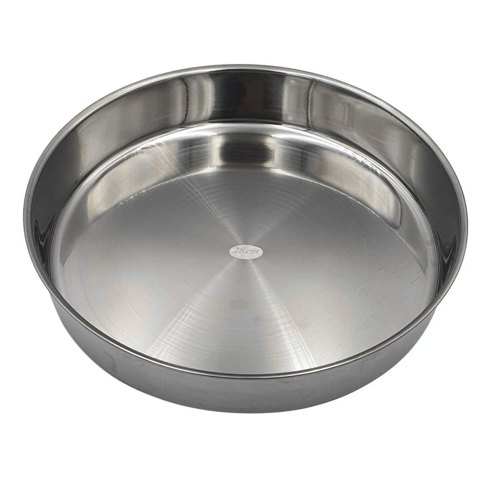 Almina Backofenblech 28/32/36 cm 3er-Set Edelstahl Backblech Backform Tepsi - Bild 2 von 4