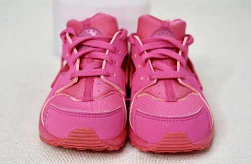 Nike Huarache Run (GS) Zapatos Niño Pequeño Talla 11c Rosa Fucsia Tenis Atléticos - Imagen 9 de 11