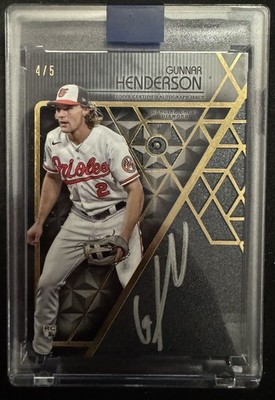 2023 Topps Diamond Icons Gunnar Henderson Diamond In the Rough Rookie Auto 4/5