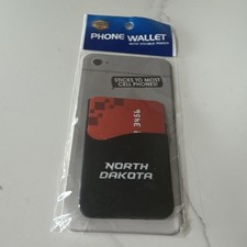 Jardine Associates North Dakota Black Silicone Double Pouch Phone Wallet