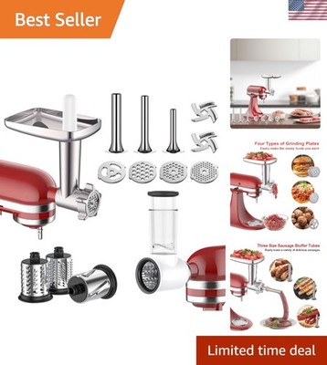 Versatile KitchenAid Attachments Set for Meat, Cheese, and Vegetables