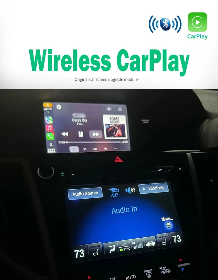 Kits de interfaz de actualización inalámbrica CarPlay Android Auto OEM para Acura RLX 2013-2015 Foto 2 de 4