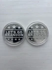 Let's Go Brandon FJB America 1 Oz .999 Silver (LOT OF 2)