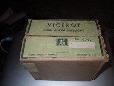 Viceroy Dark Room Safelight. 60 8097 Vintage old stock in Original Box.