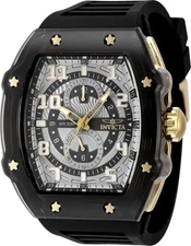 Invicta Men's Racing 48.5mm Black/ Gold VH61 Quartz Watch IN-48715