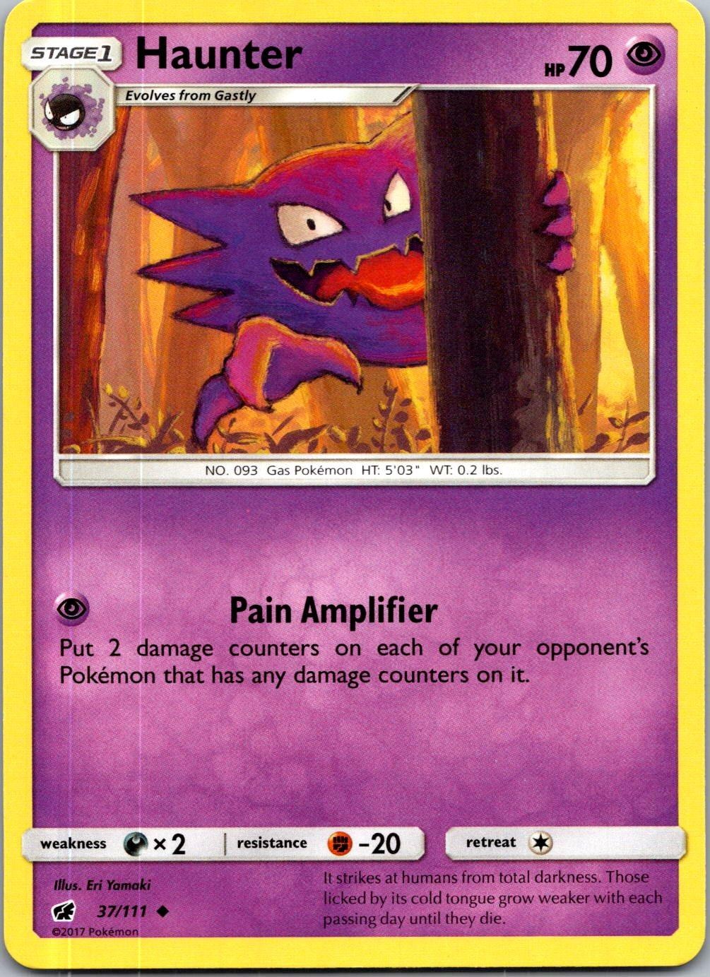 Haunter 37/111 UC Crimson Invasion Pokemon Near Mint