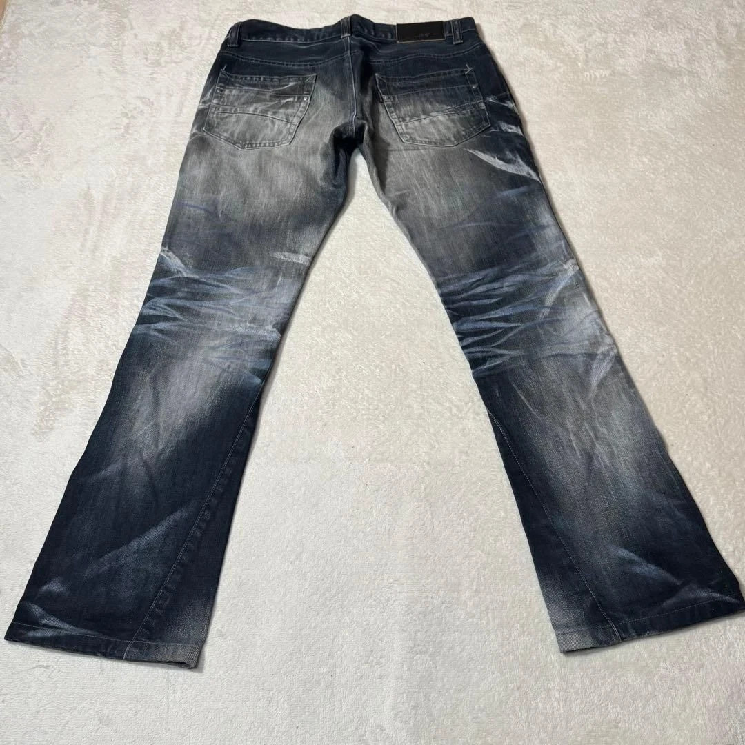 TORNADO MART 00s Y2K Bell Bottom Denim Archive Men's Size L Ships