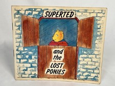 SuperTed and the Lost Ponies Book Rare D Brown & Sons Before TV 1980 HTF Wales