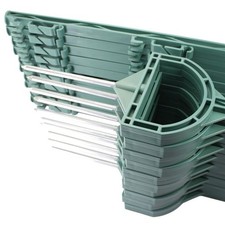 20x plastikowe paliki 155cm pałąk zielony palec ogrodzeniowy pastwiska ogrodzenie elektryczne koń kucyk