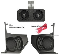 1966 Chevelle El Camino Dash Kick Panels W Speakers For Stereo Radio Non Ac