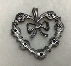Vintage Franklin Mint 82 Sterling Silver Multi Gemstone Heart Pendant — photo 3