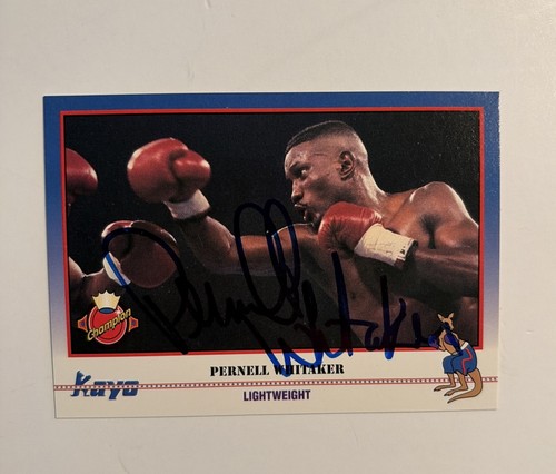 1991 SIGNED Kayo Boxing Card Pernell Whitaker