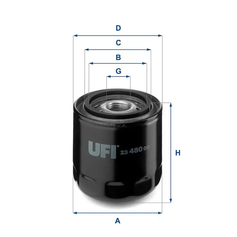 UFI Filters 23.480.00 Oil Filter - Image 3