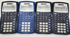 Texas Instruments TI-30X IIS Scientific Calculators - Tested Working Lot Of 4