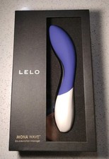 Masajeador Doble Acción LELO Mona Wave Azul Medianoche NUEVO EN CAJA