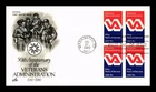 Dr Jim Stamps FDC Veterans Administration 50th Anniversary Block Artcraft