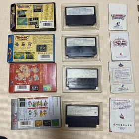 Dragon Quest 1 2 3 4 I II III IV set Nintendo Famicom FC Japan w/Box Manual